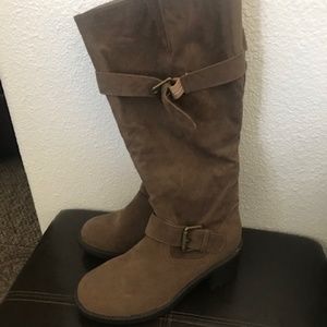 Brown Wide Calf Boots